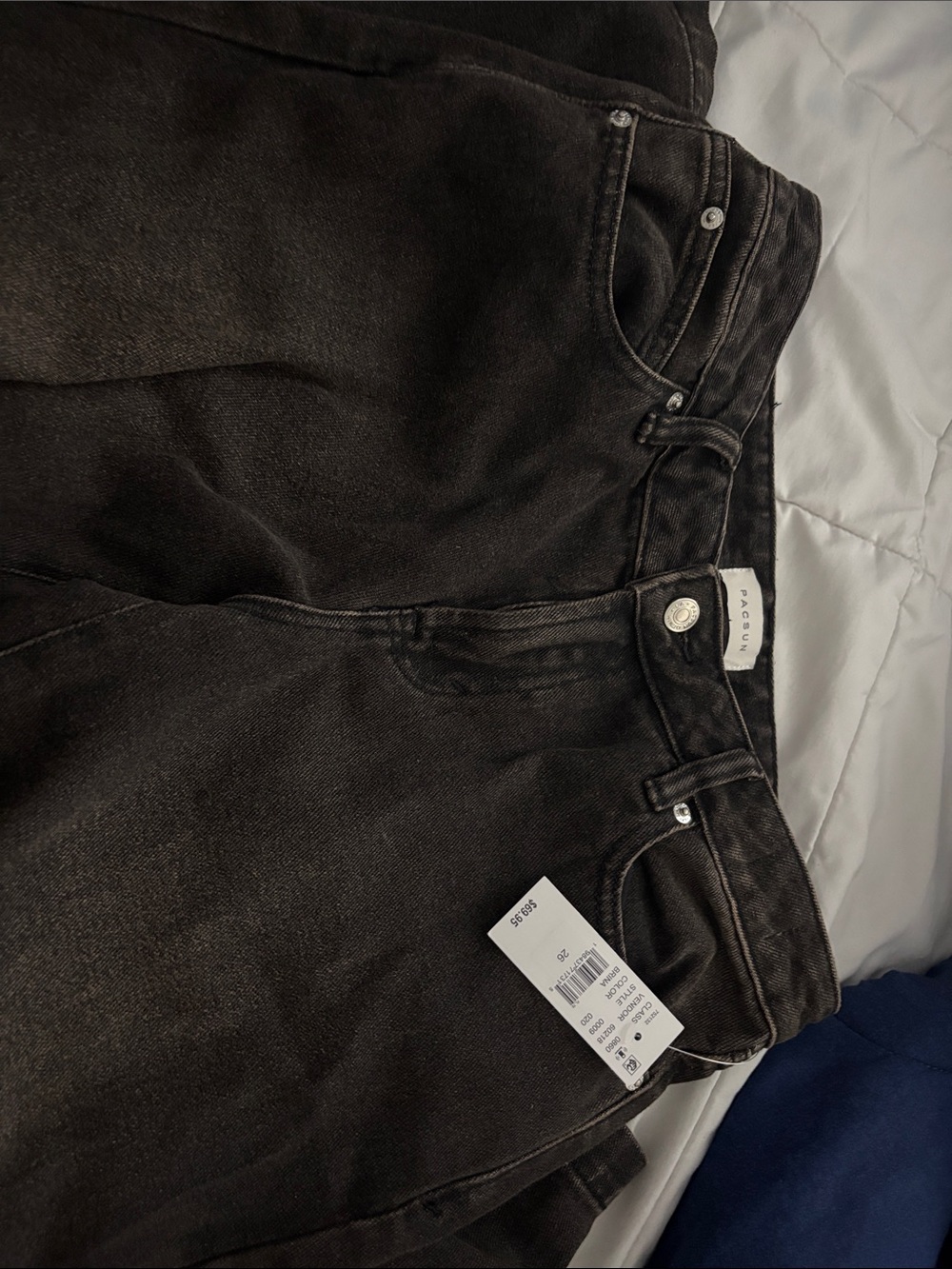 PacSun Women's Black Washed High-Rise Jeans